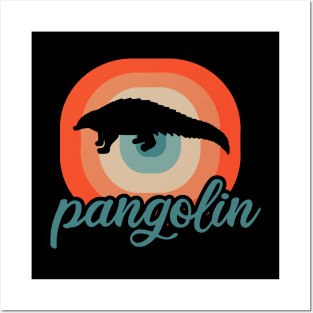 Men pangolin saying nature pangolin fan Posters and Art